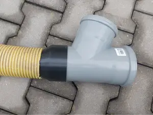 HT/KG adapter DN110 to drainage pipe (parametric)