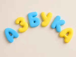 Russian Alphabet Bubble Letters