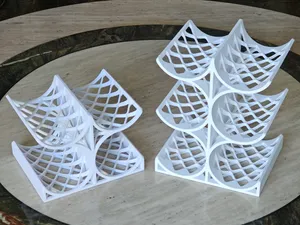 4 or 6 Bottle Holder (Rack for Fridge, Cabinets)
