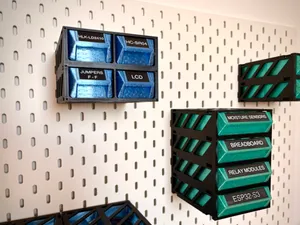 Modular Grid Organizer: Skadis & Wall Mount
