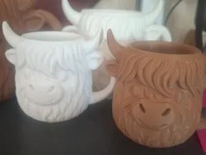 Highland cow mug