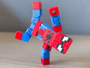 Spiderman 2.0 - Print in Place Minecraft Figure