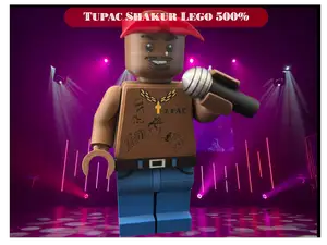Tupac Shakur Brick Figure 500%