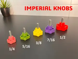 Knob for imperial screw 1/4 to 1/2