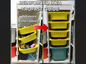 Ikea Trofast Support Guide "No more fallen boxes!"