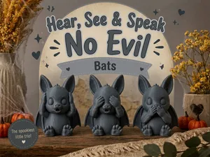 Hear, See & Speak No Evil Bats
