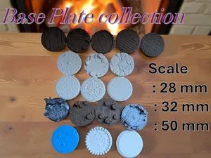 Miniature basic plates collection