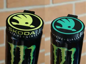Škoda can lid print in Place