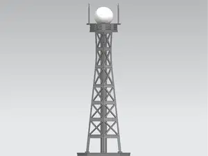 气象雷达仿真模型 教学展示模型