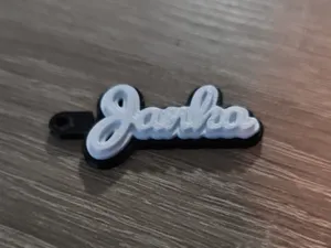 Keychain Janka Black White