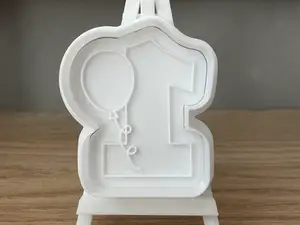 Birthday cookie- number 1- cookie cutter+stamp