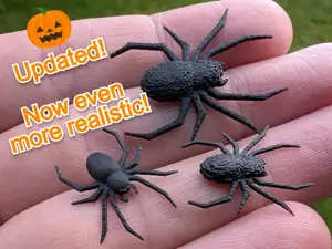 Realistic looking spiders (V2 fuzzy or smooth)
