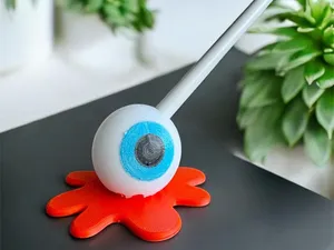Melting Eyeball Apple Pencil & Pen Holder