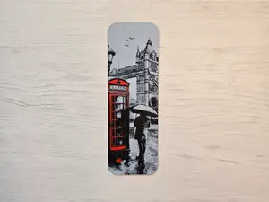 London Red Bookmark