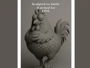 The cock is strutting in the yard rooster or cock