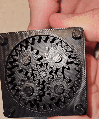 Planetary Gearbox (Fully 3D Printed) (4:1 Stages)
