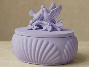 Elegant Lovebirds Jewelry & Trinket Box