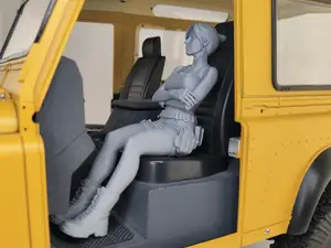 Girl Lara type sitting for rc scaler/crawler 1:10
