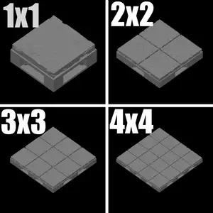 Tile Set | Cut Stone | Openlock 25mm