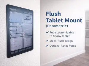 Flush Tablet Mount (Parametric)