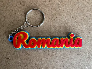 Romania Keychain