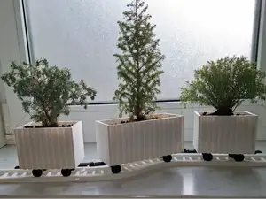 gondola rail car flower pot / planter