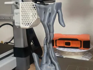 Dual hands sculpture