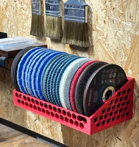 Storage rack for 125mm grinding discs