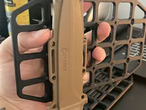 Molle modular edc wall frame organizer
