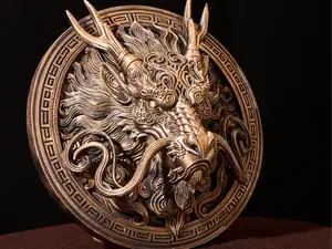 Imperial Dragon Relief - Wall Decor Asian Drache