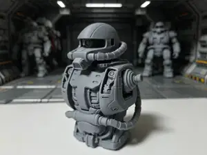 Zaku II Exposed Skeleton Bust