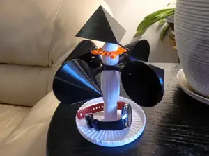 Wind Speed & Tetrahedron Wind Direction Indicator