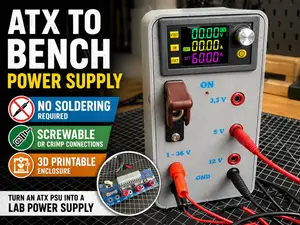 ATX Bench Power Supply Case – No Soldering DIY