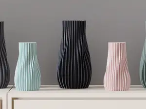 Vase. Modern Flowing Sculptural Vase