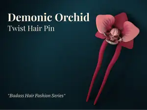 Demonic Orchid - Twist Hairpin