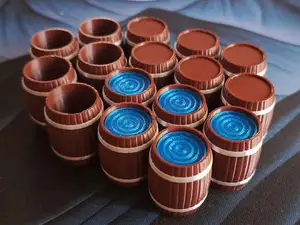 Miniature barrels DnD D&D terrain