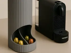 2 Compartment Nespresso Capsule Holder Caps