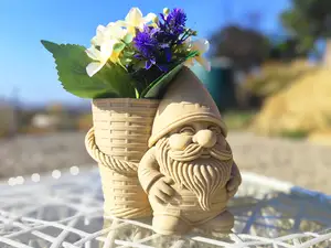 Garden Gnome Planter – Wicker Style