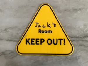 Keep out sign