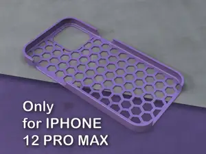 Iphone 12 Pro Max Cover - Hexagon design