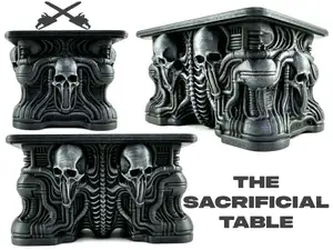 The Sacrificial Table - an H.R. Giger style stand