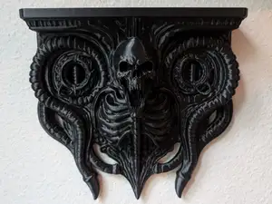 XL Biohorror Wall Shelf–Giger Style Display Mount