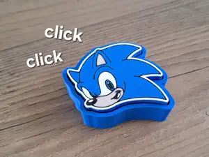 Super Sonic fidget clicker toy