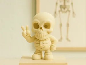 Peace-Bones – froehlicher Knochengruess