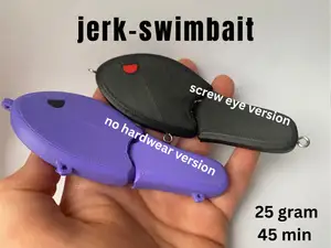 jerk-swim bait (for musky/pike)