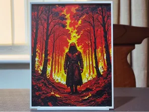 A World On Fire - HueForge 4 Color