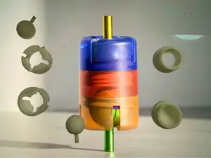 doble rotula, doble conector ball 