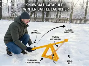 Ultimate Snowball Catapult Winter Battle Launcher