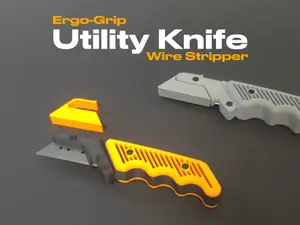 Utility Knife - Ergo-Grip & Wire Stripper