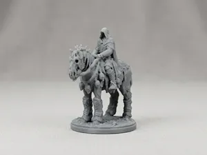 Wraith Knight on Undead Steed – Fantasy Miniature